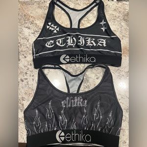 Two Ethika Sport Bras